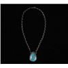 Image 2 : Navajo B Lee Sterling & Kingman Turquoise Necklace