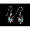 Image 14 : Navajo Sterling Silver Mosaic Earring Collection