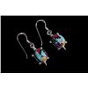 Image 15 : Navajo Sterling Silver Mosaic Earring Collection