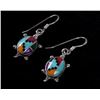 Image 16 : Navajo Sterling Silver Mosaic Earring Collection