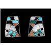 Image 5 : Navajo Sterling Silver Mosaic Earring Collection
