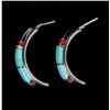 Image 9 : Navajo Sterling Silver Mosaic Earring Collection