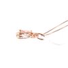 Image 7 : Morganite and Diamond 14K Rose Gold Necklace