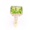 Image 4 : Green Tourmaline and Diamond 14K Ring