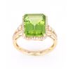 Image 5 : Green Tourmaline and Diamond 14K Ring