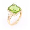Image 8 : Green Tourmaline and Diamond 14K Ring