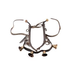 19th Century Horse or Mule Yoke w/ Brass Bells