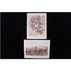 Charles M Russell Water Color Prints Britzman 1949