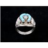 Image 1 : Navajo Sleeping Beauty Turquoise Sterling Ring