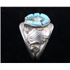 Image 5 : Navajo Sleeping Beauty Turquoise Sterling Ring