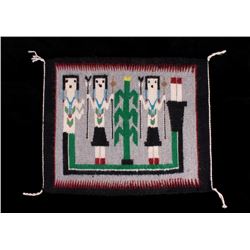 Navajo Female Yei Be Chei Corn People Rug