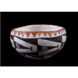 Acoma Pueblo Polychrome Painted Bowl C. 1900's