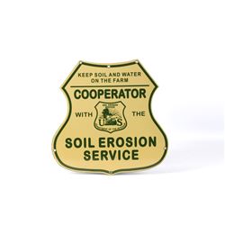 Soil Erosion Service US Interior Porcelain Sign