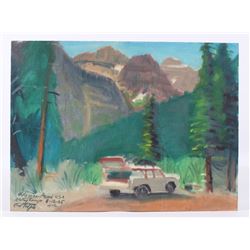 Carl Tolpo Rising Sun Camp Glacier Park 1965