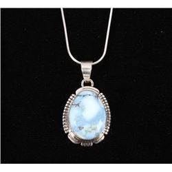 Navajo Golden Hills Turquoise & Sterling Necklace