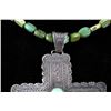 Image 11 : Navajo Carico Turquoise Necklace & Cross Pendant