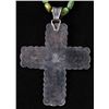 Image 14 : Navajo Carico Turquoise Necklace & Cross Pendant