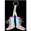 Image 1 : Montana Crow Beaded Miniature Moccasin Key Chain