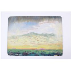 Carl Tolpo Direct From Nature Oil Painting 1935