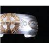 Image 4 : Navajo Sterling & Gold Tooled Signed Bracelet
