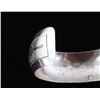 Image 7 : Navajo Sterling & Gold Tooled Signed Bracelet