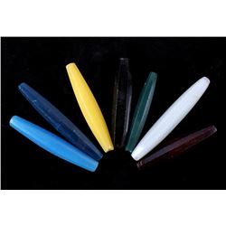 Rare Bohemian Cane Glass Exotic Trade Beads