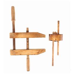 Woodworking Clamp & Wooden Mortise Gauge