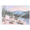 Image 3 : Great Falls Select Deer Country In Winter Print