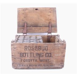 Rosebud Bottling Co. Crate & Glass Bottles