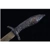 Image 7 : Turkish Style Tooled Brass Curved Knife & Sheath