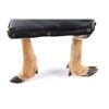 Image 5 : Mid 1900's Deer Hoof & Leather Foot Stool