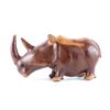 Image 2 : Hand Carved Polished Acacia Rhino C. 1930's