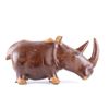 Image 5 : Hand Carved Polished Acacia Rhino C. 1930's