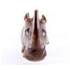 Image 7 : Hand Carved Polished Acacia Rhino C. 1930's