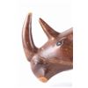 Image 8 : Hand Carved Polished Acacia Rhino C. 1930's