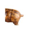 Image 9 : Hand Carved Polished Acacia Hippo C. 1930's