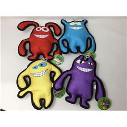 Lot of Canvas Squeak Dog Toys (4)