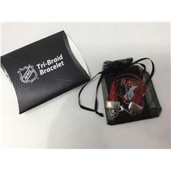 Calgary Flames Tri-Braid Bracelet