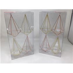 Shatter Resistant Geometric Ornaments (2 x 4)