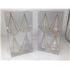 Image 1 : Shatter Resistant Geometric Ornaments (2 x 4)