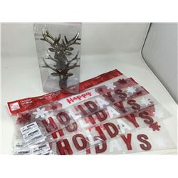 Holiday Gel Clings and Deer Ornaments