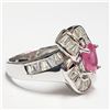 Image 2 : Silver Ruby Ring (~weight 6.3g), Suggested Retail Value $250 (Estimated Selling Price from $36 to $7