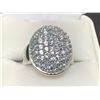 Image 1 : Ladies multi stone cluster ring .925 silver in gift box