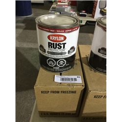 Case of Krylon Rust Protector Gloss Cherry Red Enamel (2 x 946mL)