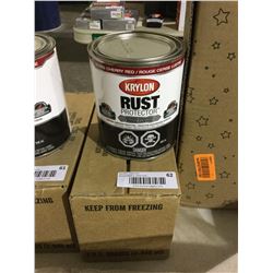 Case of Krylon Rust Protector Gloss Cherry Red Enamel (2 x 946mL)