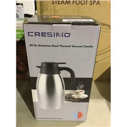 Cresimo 68 Oz Stainless Steel Thermal Vacuum Carafe