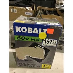 Kobalt 60V 2.0Ah Lithium-Ion Battery