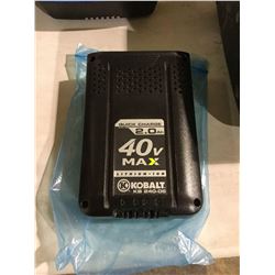 Kobalt 40VLithium-Ion 2.0 Ah Quick Charge Battery