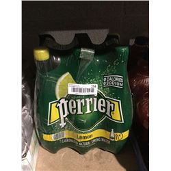 Perrier Lemon Carbonated Natural Spring Water (6 x 1L)