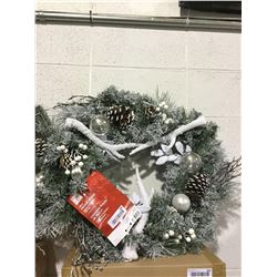 Home Accents Holiday 30" Flocked Wreath